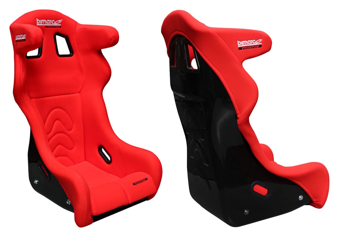 Fotel Sportowy Bimarco Phantom Welur Red FIA