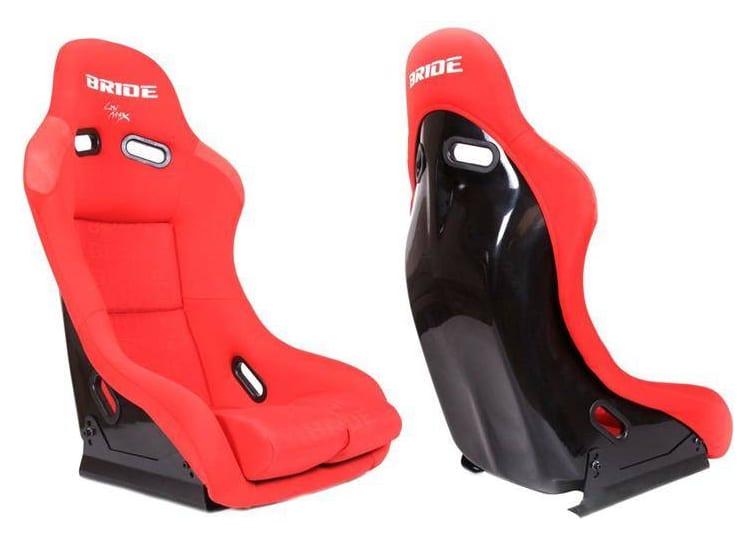 Fotel sportowy GTR Welur Bride Czerwony