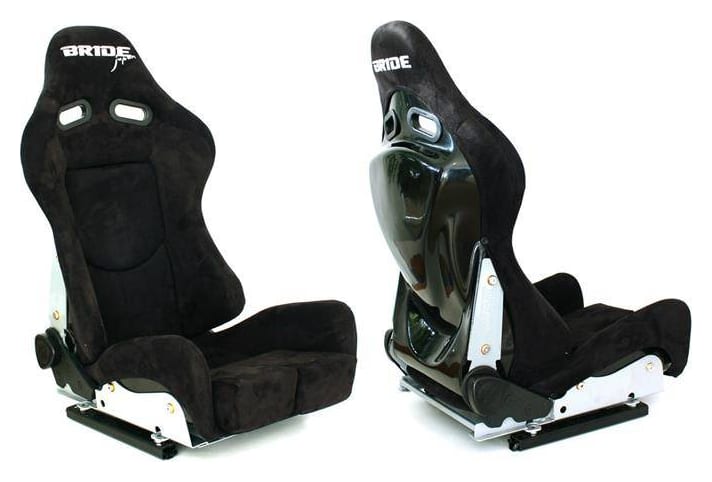 Fotel sportowy K608 Zamsz Bride Czarny