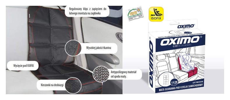 Duża Mata ochronna pod fotelik dziecięcy SPARCO