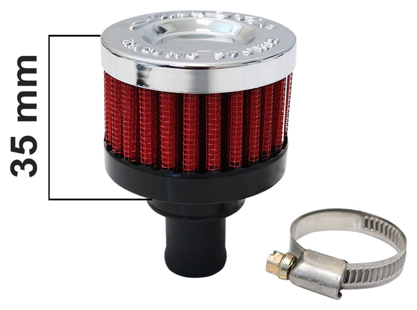Filtr odmy Simota 18mm Czerwony