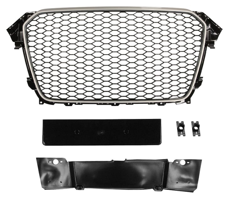 Grill Audi A4 B8 RS-Style Chrome-Black PDC