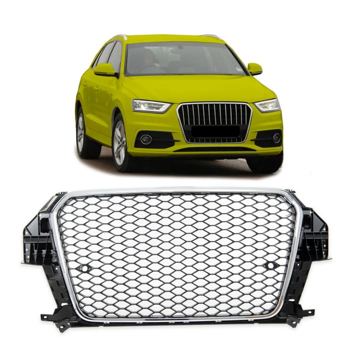Grill Audi Q3 8U Chrome & Black