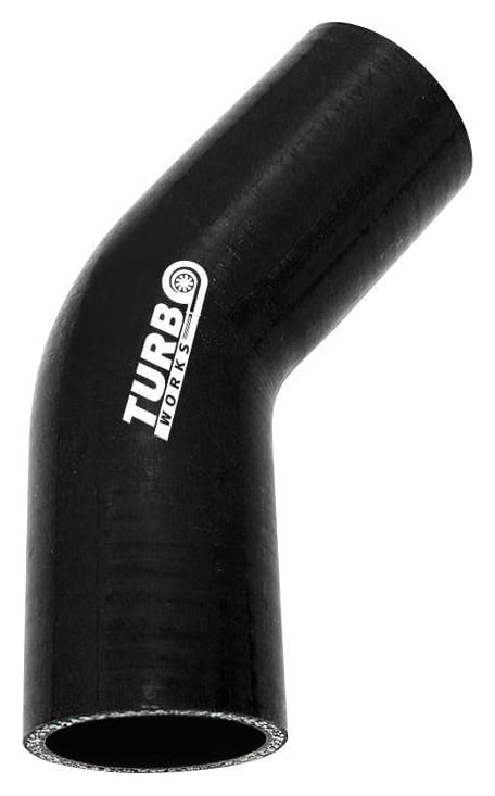 Kolanko 45st TurboWorks Black 102mm
