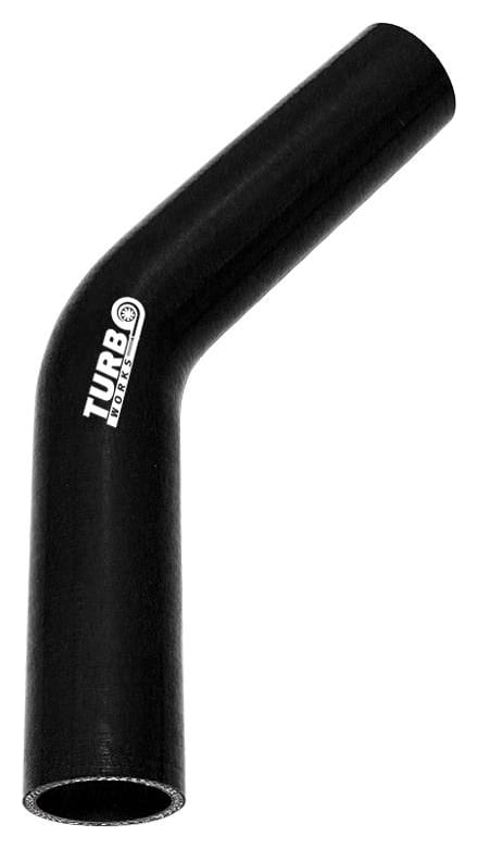 Kolanko 45st TurboWorks Black 25mm XL