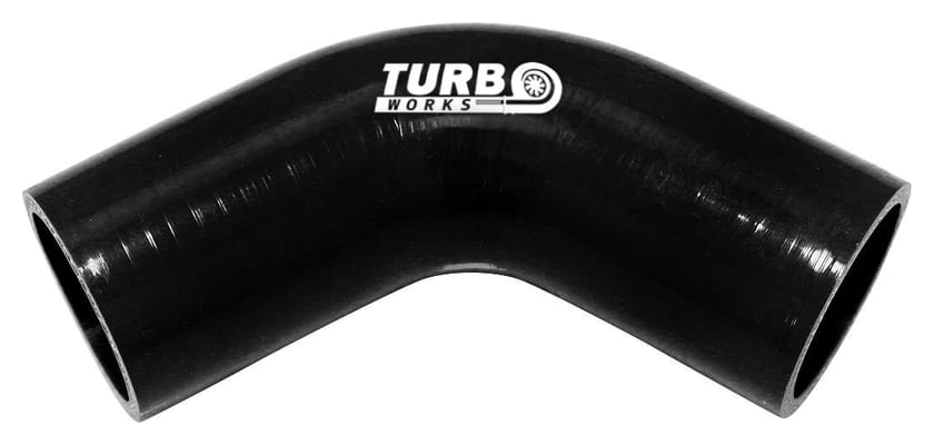Kolanko 67st TurboWorks Black 84mm