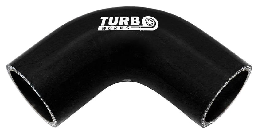 Kolanko 90st TurboWorks Black 76mm