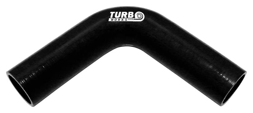 Kolanko 90st TurboWorks Black 80mm XL