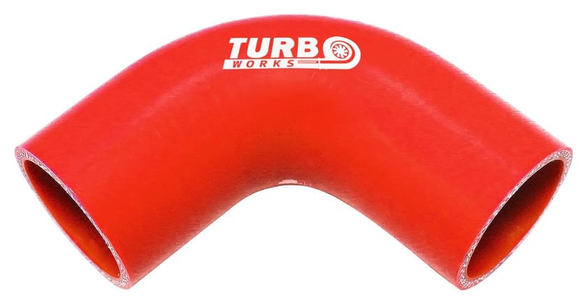 Kolanko 90st TurboWorks Red 57mm