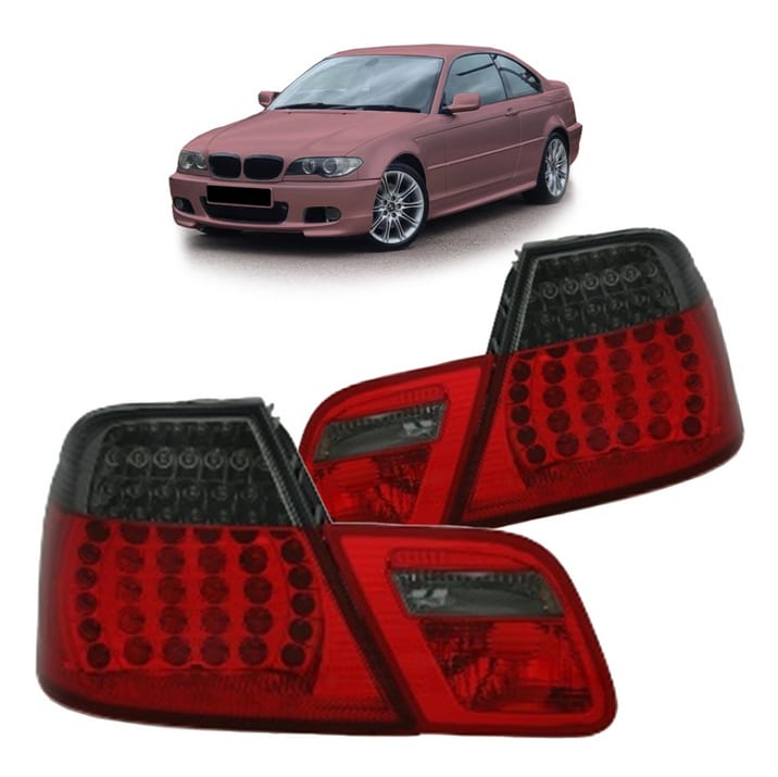 Lampy BMW 3 E46 Facelift Tył LED Red-Smoke