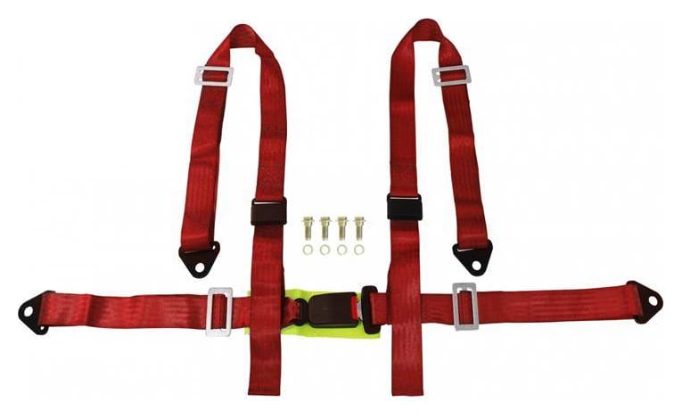 Pasy sportowe 4p 2" Czerwone - E4