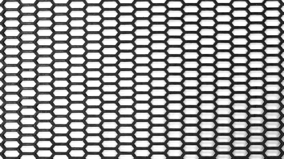 Siatka ABS Honey Comb Black 120*40cm 20x8mm