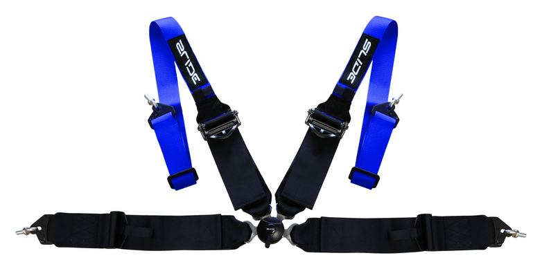 Pasy sportowe Slide Quick 4p 2"+3" Niebiesko-Czarne