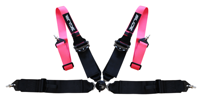 Pasy sportowe Slide Quick 4p 2"+3" Różowo-Czarne