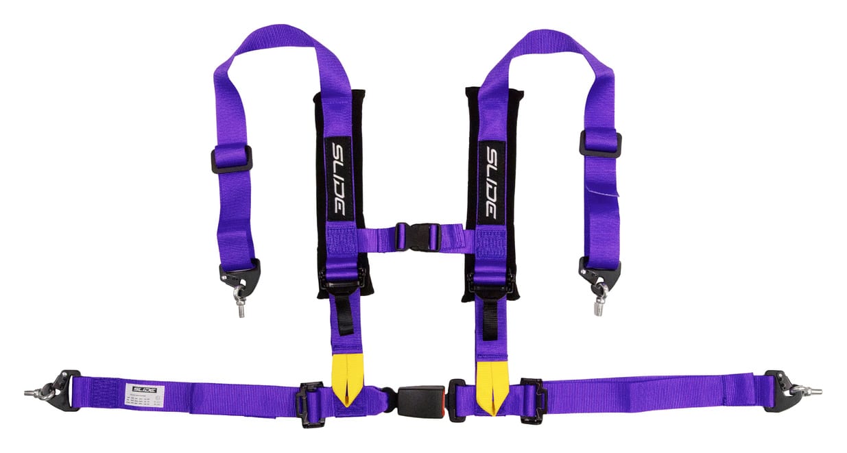Pasy sportowe Slide V2 Fioletowe 4P 2" E4