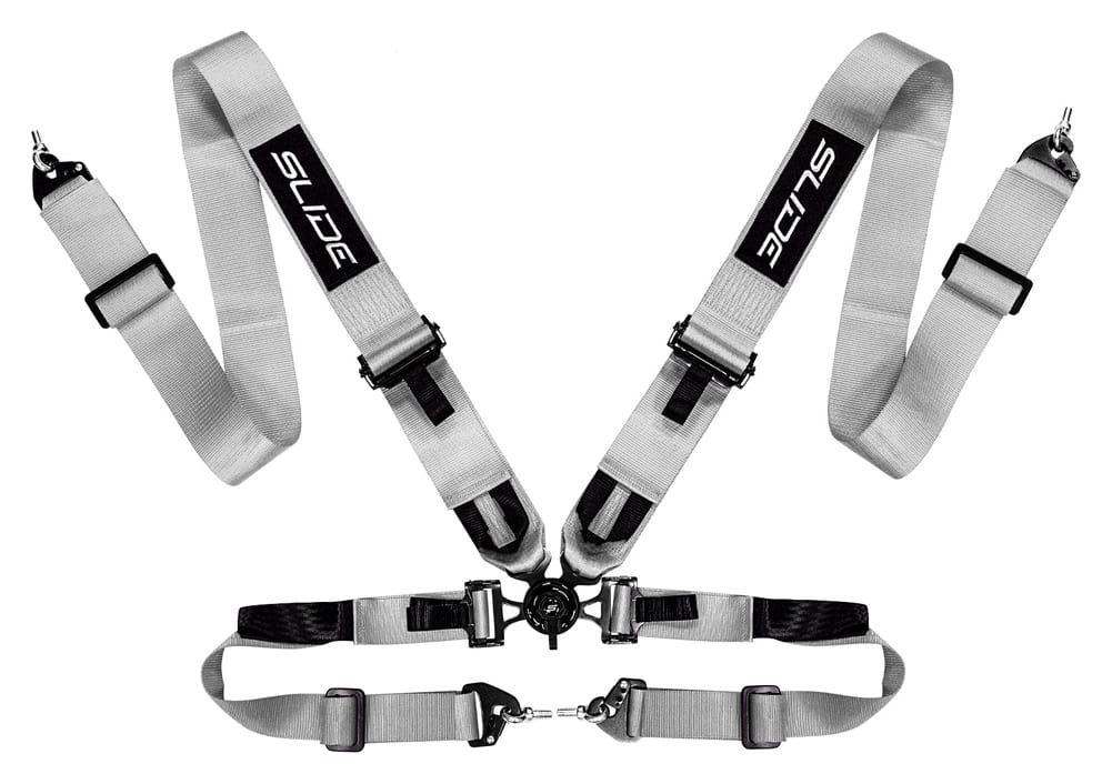 Pasy sportowe Slide V2 Quick Srebrne 4P 3"
