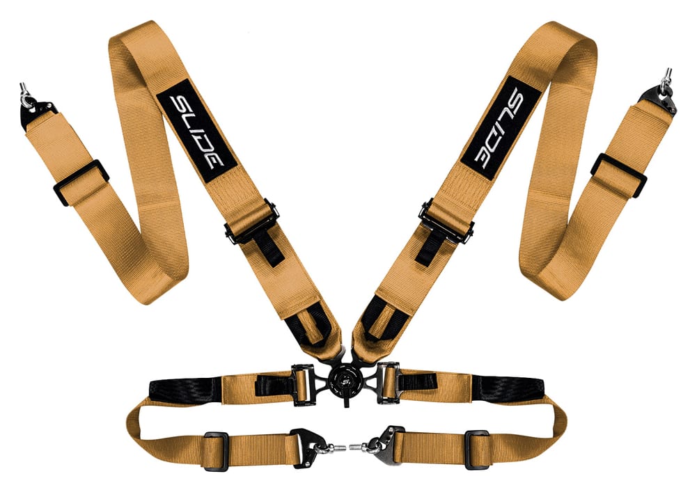 Pasy sportowe Slide V2 Quick Złote 4P 3"
