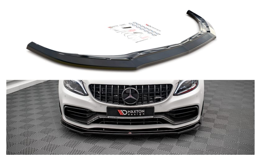 Splitter Mercedes-Benz C63 AMG Aero Pack C205 Facelift przód v.3 Gloss Black