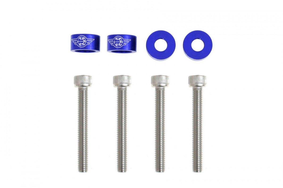 Śrubki, podkładki ozdobne M6x1.0 45mm JDM Blue