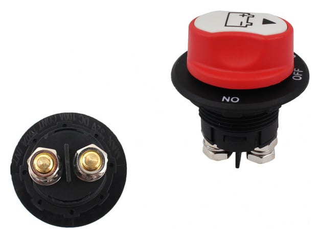 Włącznik główny prądu hebel mini 52V DC 150A 29mm