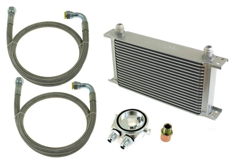 Zestaw Chłodnica Oleju TurboWorks 19-rzędowa 260x150x50 AN10 Silver
