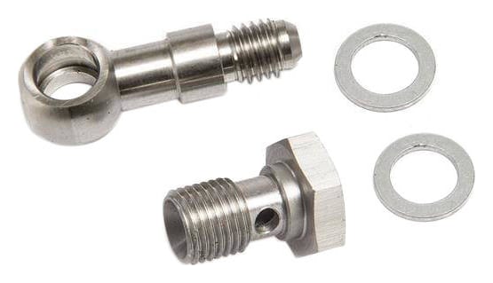 Zestaw śruba banjo M10x1.5 na AN4 z restryktorem 1.8mm
