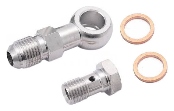 Zestaw śruba banjo M12x1.5 na AN6 z restryktorem 2.5mm